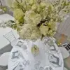 Hydrangea Flower Bush x5, 19in, Cream White - Image 2
